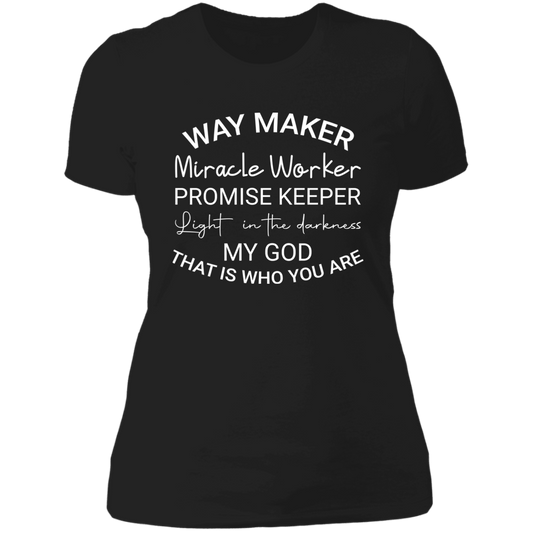 Women's Way Maker Miracle Worker Boyfriend T-Shirt