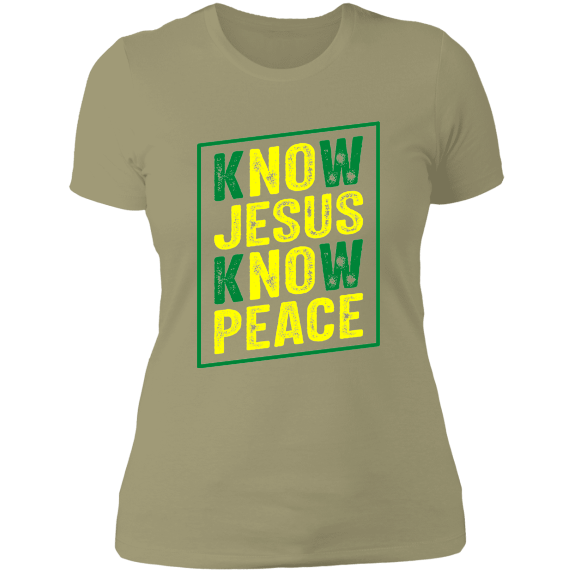 Women's Know Jesus Know Peace Boyfriend T-Shirt