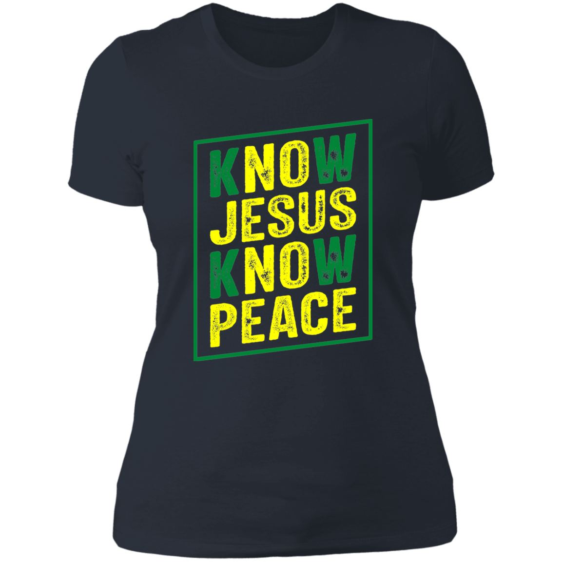 Women's Know Jesus Know Peace Boyfriend T-Shirt