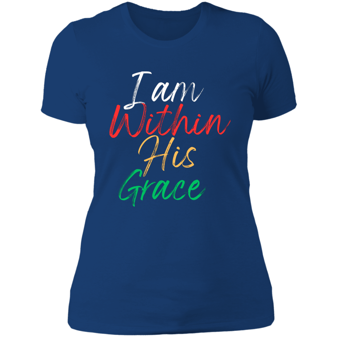 Women's I Am Within His Grace Boyfriend T-Shirt