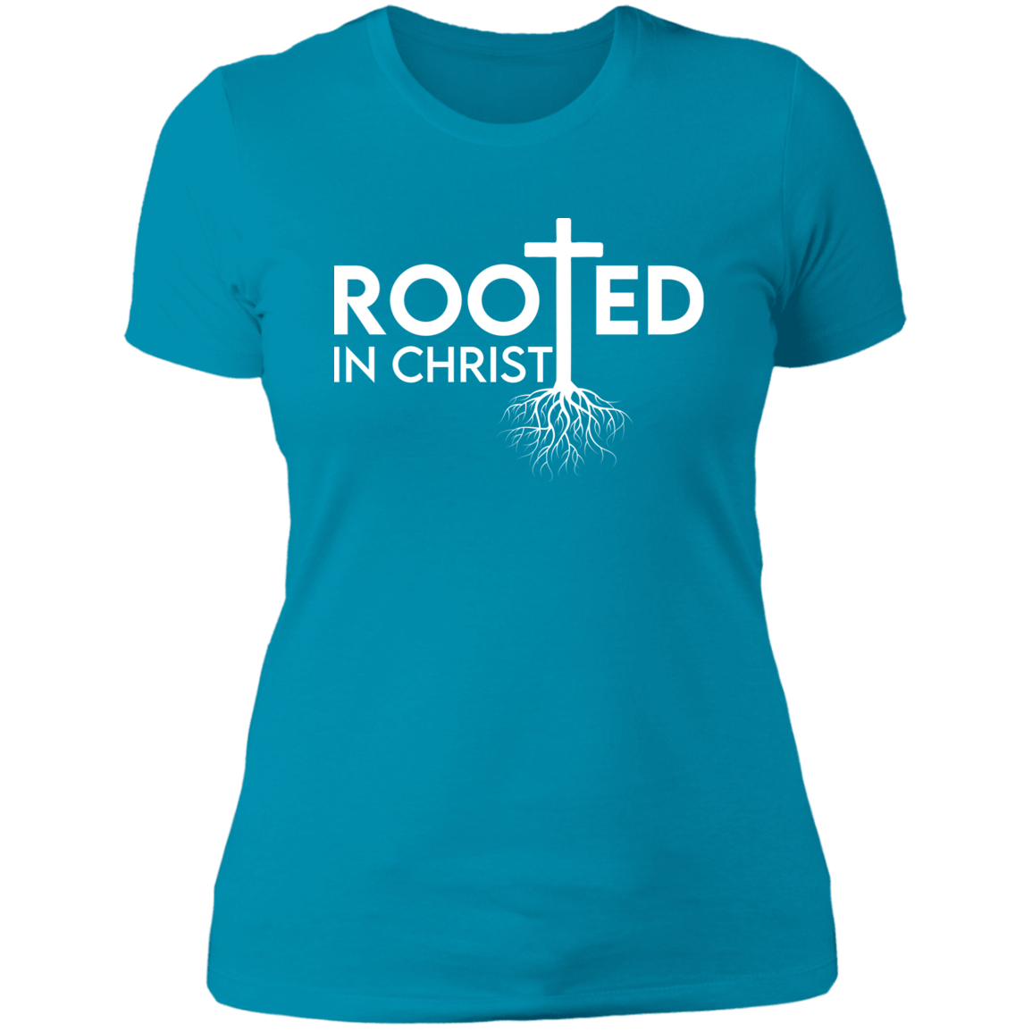 Women's Rooted In Christ Boyfriend T-Shirt