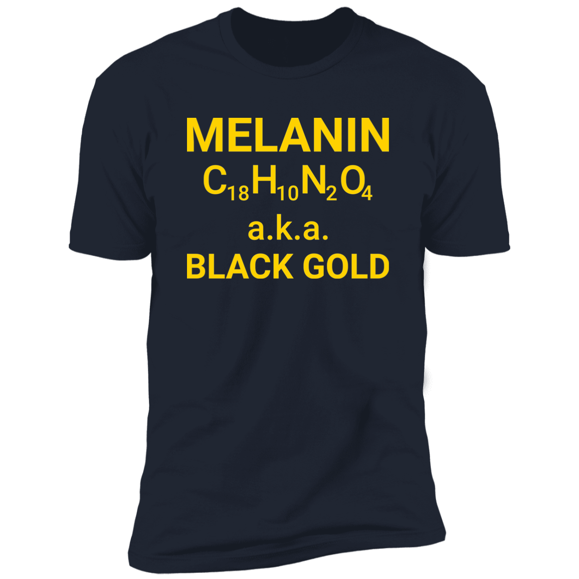 Men's Melanin Black Gold Premium Short Sleeve T-Shirt