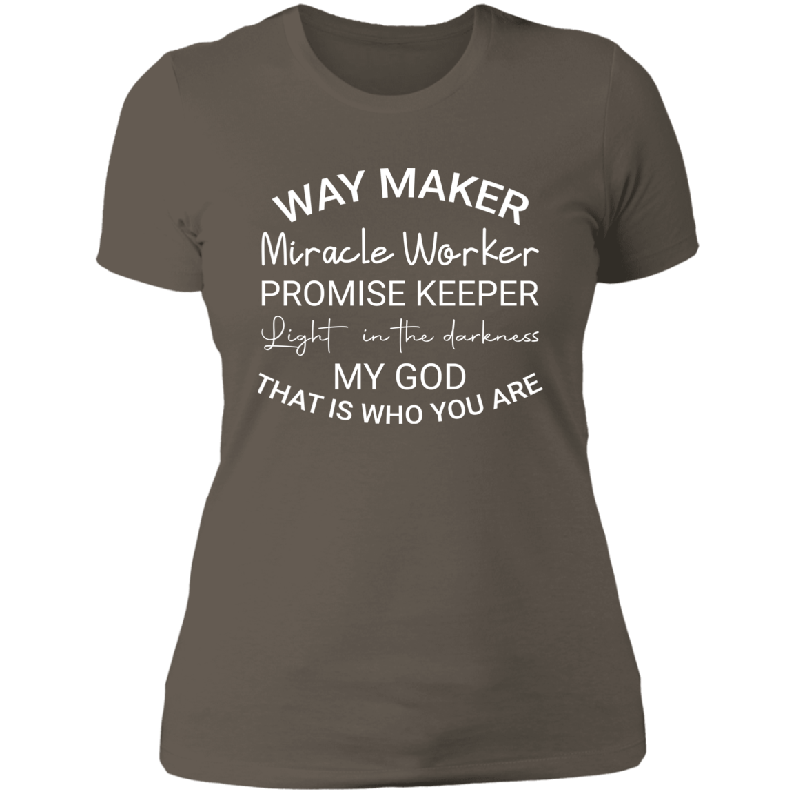 Women's Way Maker Miracle Worker Boyfriend T-Shirt