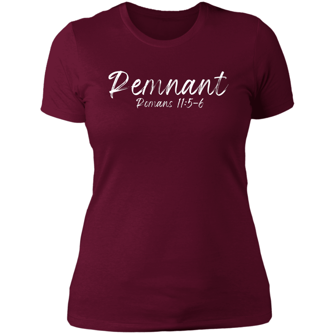 Women's Remnant Romans 11:5-6 Boyfriend T-Shirt