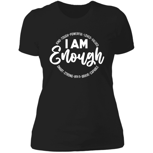 Women's I Am Enough Empowerment Boyfriend T-Shirt