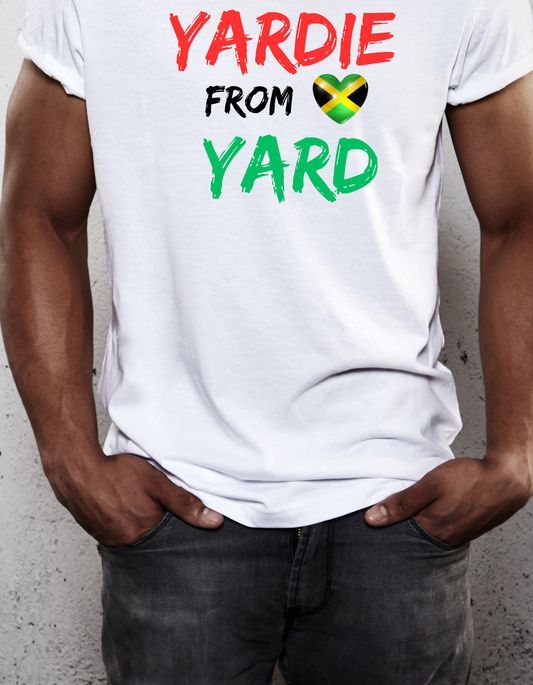 Men's Yardie From Yard Jamaica Reggae Premium Short Sleeve T-Shirt