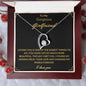 To My Gorgeous Girlfriend Loving You Forever Love Necklace