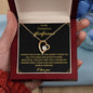 To My Gorgeous Girlfriend Loving You Forever Love Necklace
