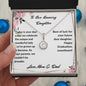 To Our Amazing Daughter Congratulations Eternal Hope Necklace