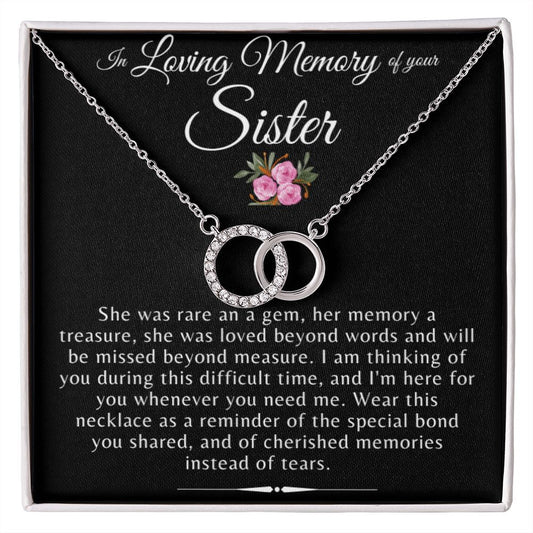 In Loving Memory of Your Sister Rare Gem Necklace