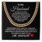 To My Husband My Favorite Cuban Link Necklace