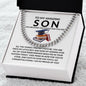 To My Amazing Son Congratulations Cuban Link Chain