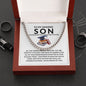 To My Amazing Son Congratulations Cuban Link Chain