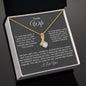 To My Wife Alluring Beauty One Wish Necklace