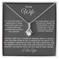 To My Wife Alluring Beauty One Wish Necklace