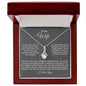 To My Wife Alluring Beauty One Wish Necklace