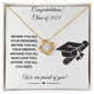 Congratulations Class of 2023 Graduation Gift Love Knot Necklace
