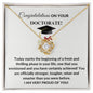 Congratulations on Your Doctorate I'm Proud Love Knot Necklace
