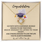 Congratulations Graduate Love Knot Necklace Graduation Gift