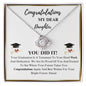 Congratulations Graduation Love Knot Necklace