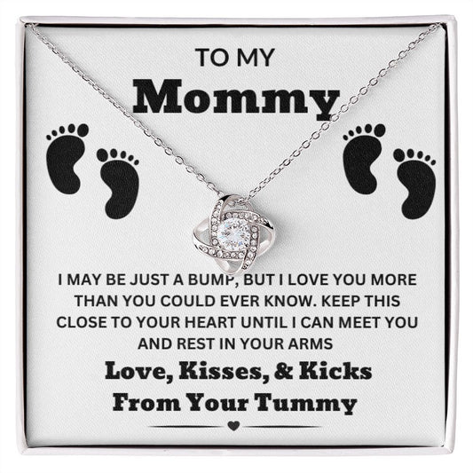 To My Mommy New Mom or Mom To Be Personalized Necklace Gift