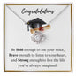 Congratulations Graduation Gift Love Knot Necklace.