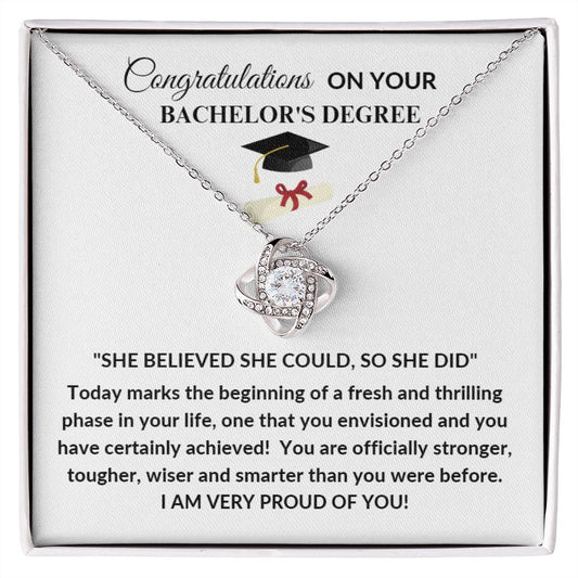 She Believed She Could So She Did Congratulations on Your Bachelor's Degree Gift