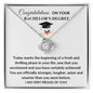Congratulations on Your Bachelor's Degree I'm Proud Love Knot Necklace