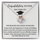 Congratulations on Your Doctorate She believed She Could Graduation Necklace Gift
