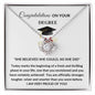 Congratulations on Your Degree Women's Graduation Love Knot Necklace Gift