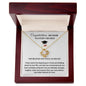 Congratulations on Your Master's Degree Love Knot Necklace