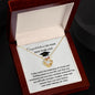 Congratulations on Your Doctorate I'm Proud Love Knot Necklace