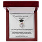 Congratulations on Your Degree I'm Proud Love Knot Necklace