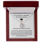 Congratulations on Your Master's Degree Love Knot Necklace