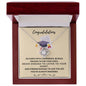 Congratulations Graduate Love Knot Necklace Graduation Gift