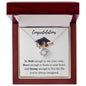 Congratulations Graduation Gift Love Knot Necklace.