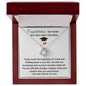 Congratulations on Your Bachelor's Degree I'm Proud Love Knot Necklace
