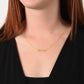 In Loving Memory of Your Daughter Flower Card Personalized Name Necklace