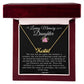 In Loving Memory of Your Daughter Flower Card Personalized Name Necklace