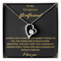 To My Gorgeous Girlfriend Loving You Forever Love Necklace