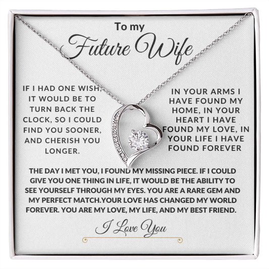 To My Future Wife One Wish Forever Love Necklace