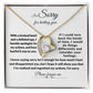 I'm sorry Please Forgive Me Forever Love Necklace