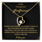 To My Gorgeous Girlfriend Loving You Forever Love Necklace