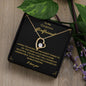 To My Gorgeous Girlfriend Loving You Forever Love Necklace