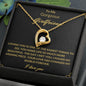 To My Gorgeous Girlfriend Loving You Forever Love Necklace